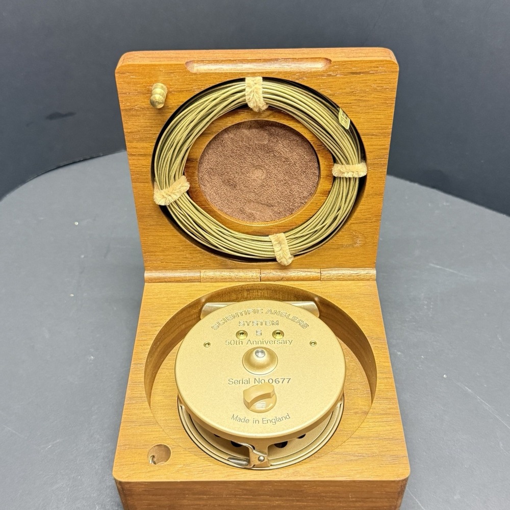 Scientific Anglers System 5 Hardy 50th Anniversary Fly Reel #0677 Box